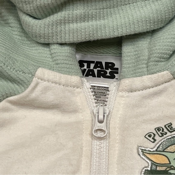 Star Wars Mandalorian The Child Zip Up Hoodie, Size 3M - Picture 8 of 10